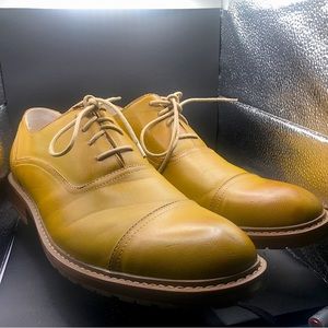 PERRY ELLIS PORTFOLIO CLARKSON KHAKI SHOES SZ 12